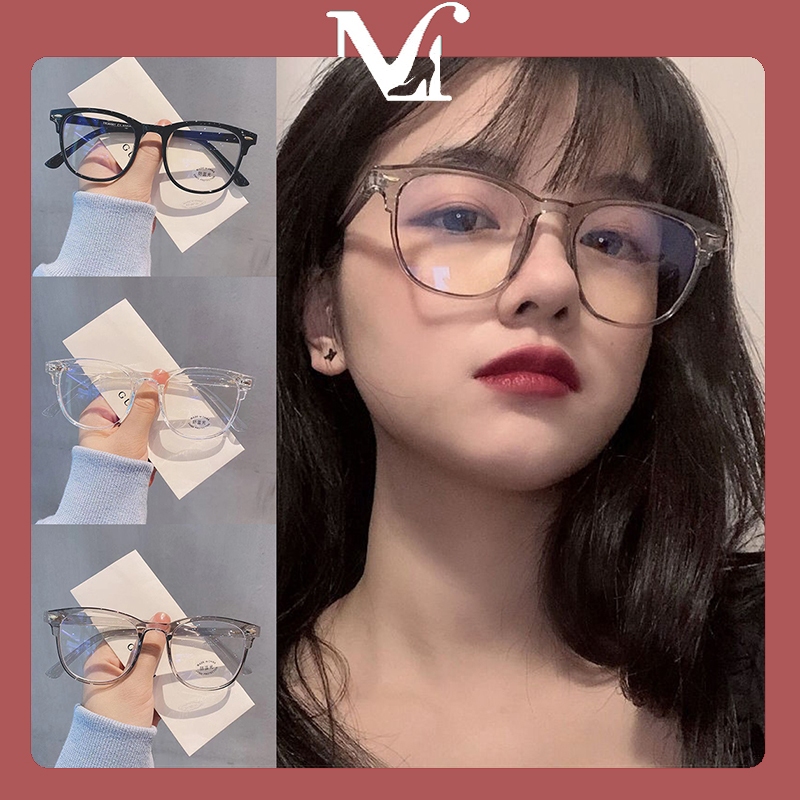 MOYENNE แว่นสายตาสั้น0~-500° กรอบสี่เหลี่ยม ป้องกันแสงสีฟ้า น้ำหนักเบาและทนทาน เลนส์ถอดได้ Unisex