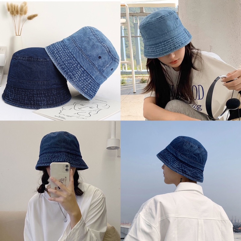 [MY-hat] หมวกบักเก็ต ผ้ายีน