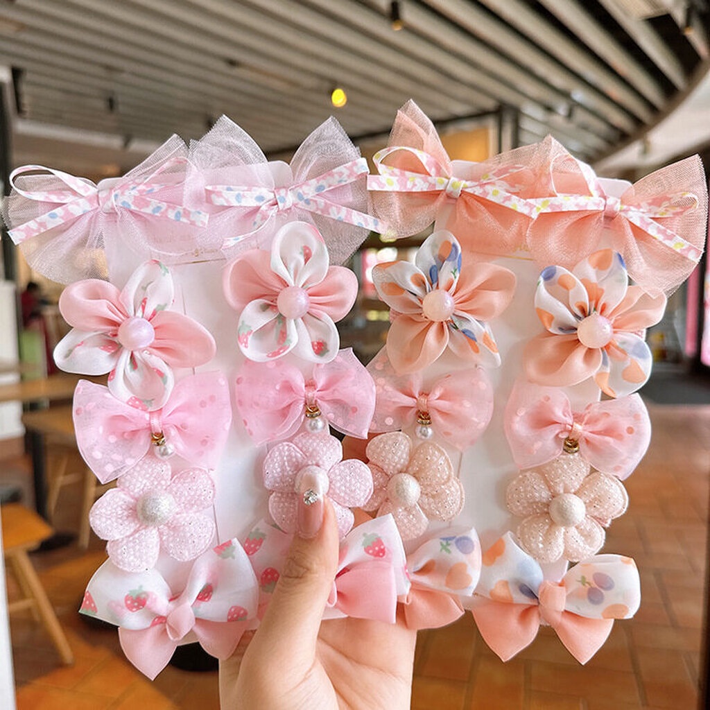 MYPINK  กิ๊บติดผม เซตโบว์ ดอกไม้ กิ๊บลูกสาว น่ารัก สีสวย สีสดใส