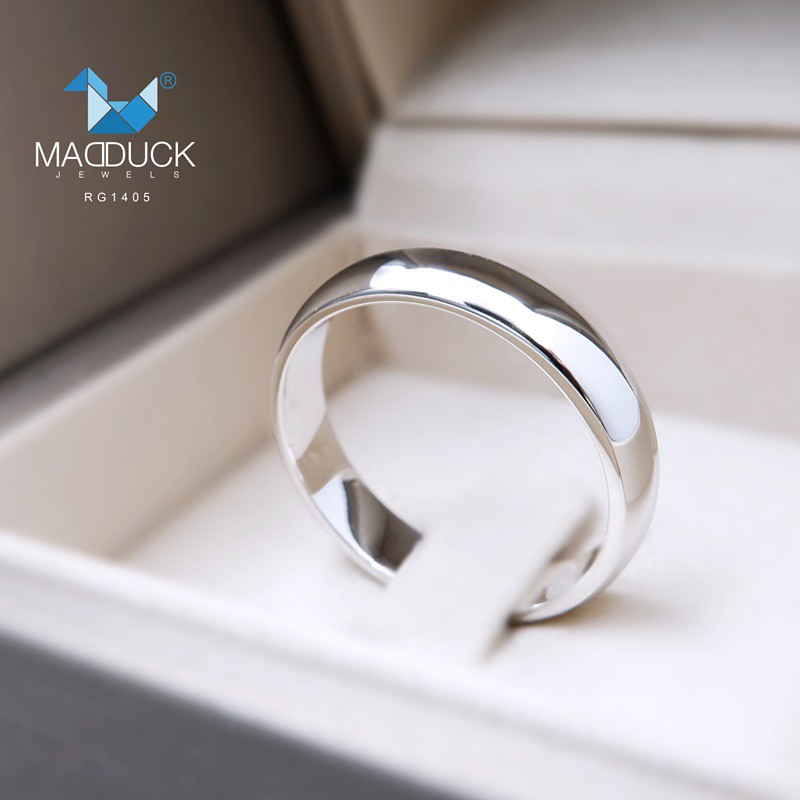 Madduckjewels แหวนเงินแท้ ชุบโรเดียม RG1405