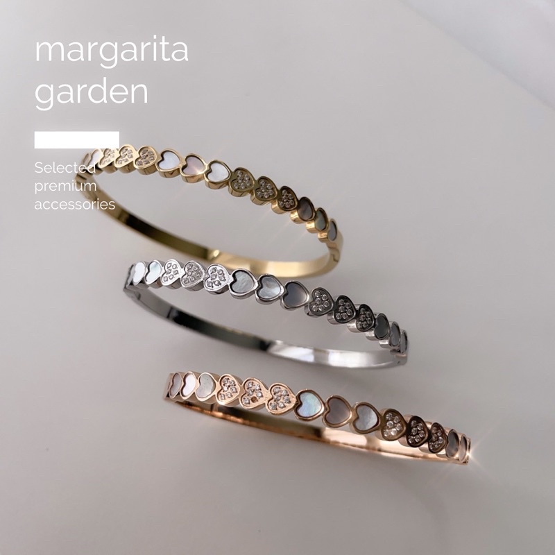 Margarita Heart2Heart Stainless Bangle