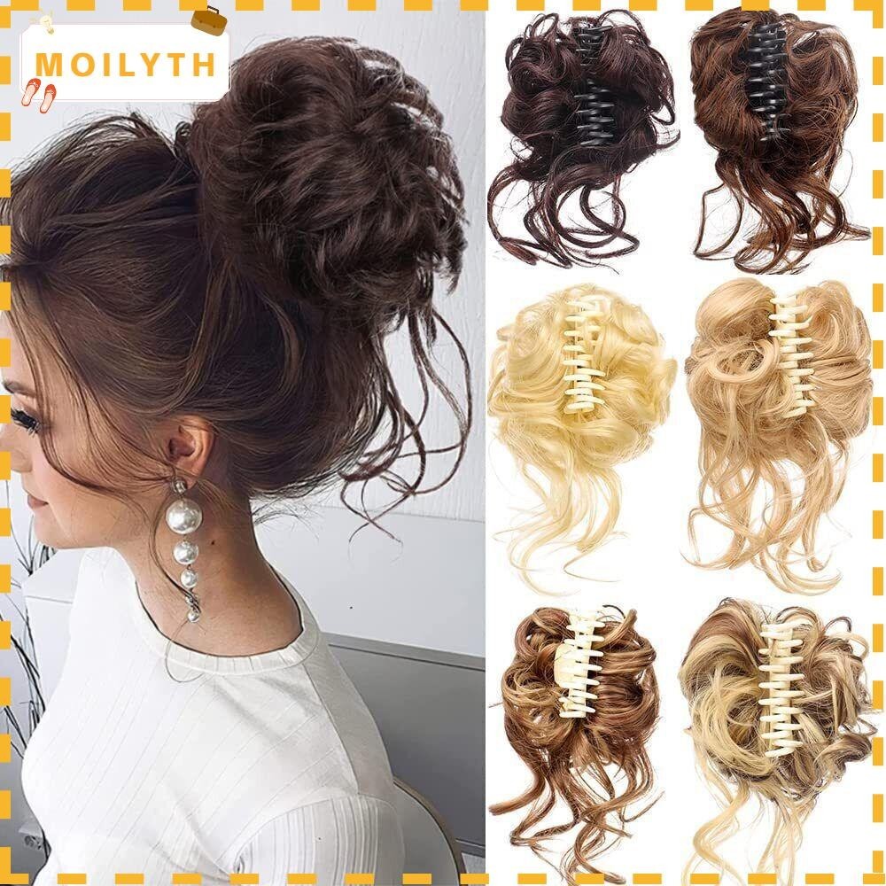 Moilyth กิ๊บติดผมสังเคราะห์ น้ําหนักเบา ดูเป็นธรรมชาติ แฟชั่นสําหรับผู้หญิง