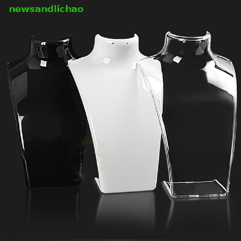 Newsandlichao หุ่นอะคริลิค 4 สี สําหรับโชว์เครื่องประดับ สร้อยคอ ต่างหู