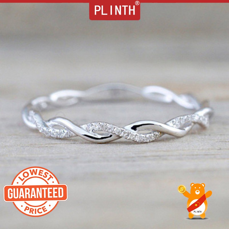 PLINTH แหวนเงิน 925 ลายเชือกบิด