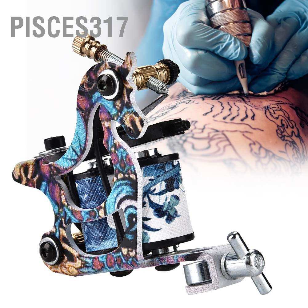 Pisces317:D เครื่องสักมืออาชีพ คอยล์ทองแดง Shader Gun อุปกรณ์สำหรับช่างสักมืออาชีพ พร้อมส่ง