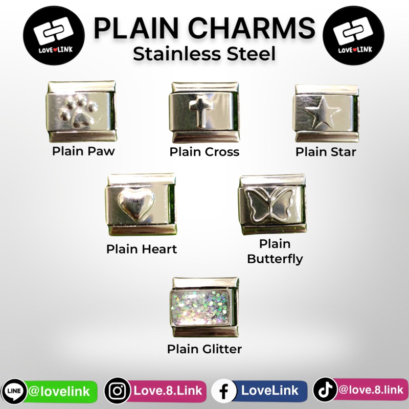 Plain Charm ตกแต่ง Italian Charm[มีสินค้าพร้อมส่งจากไทย]