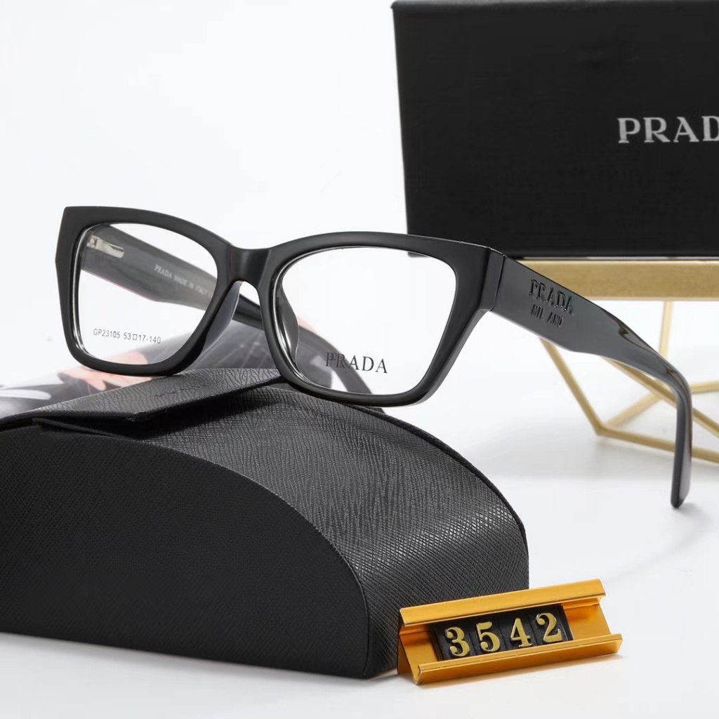 Prada ใหม่ แว่นตากันแดดแฟชั่น หรูหรา คุณภาพสูง ป้องกันรังสียูวี UV400