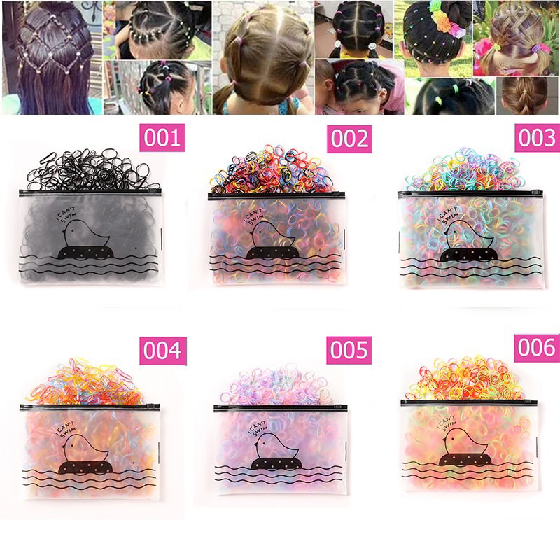Queen mallshop ร้านไทย ยางรัดผมผู้หญิงเด็กยางยืด 1 แพ็ค 400-1000 เส้น โรงงานขายส่ง