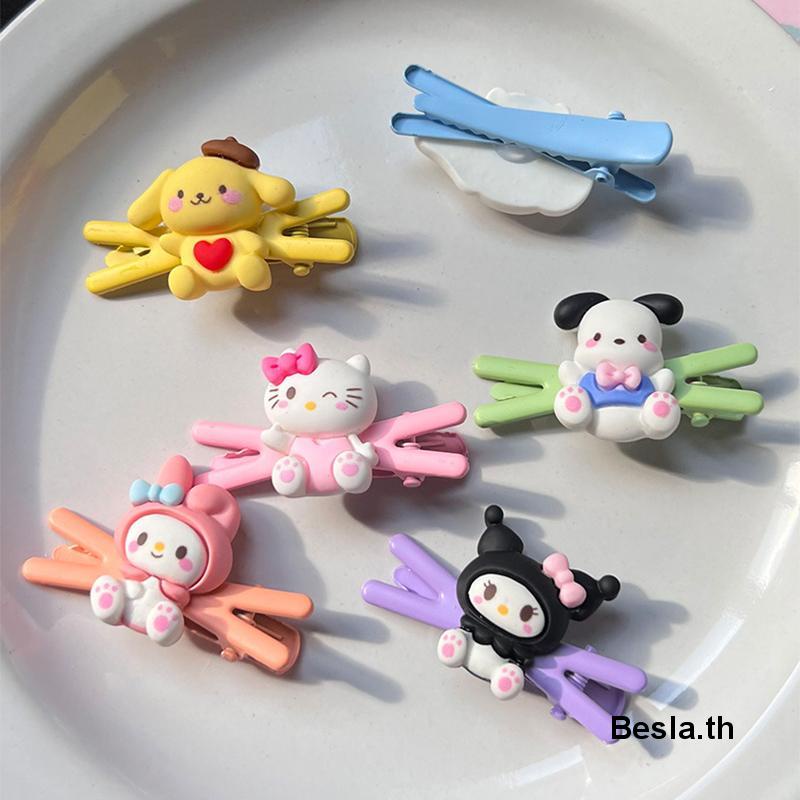 SANRIO กิ๊บติดผม กิ๊บติดผม ลายการ์ตูน Hello Kitty น่ารัก เรียบง่าย สําหรับเด็กผู้หญิง