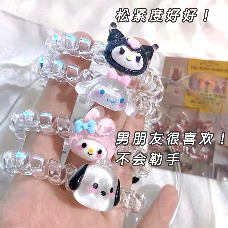 Sanrio ยางรัดผม ขนาดเล็ก น่ารัก เครื่องประดับผม สําหรับผู้หญิง