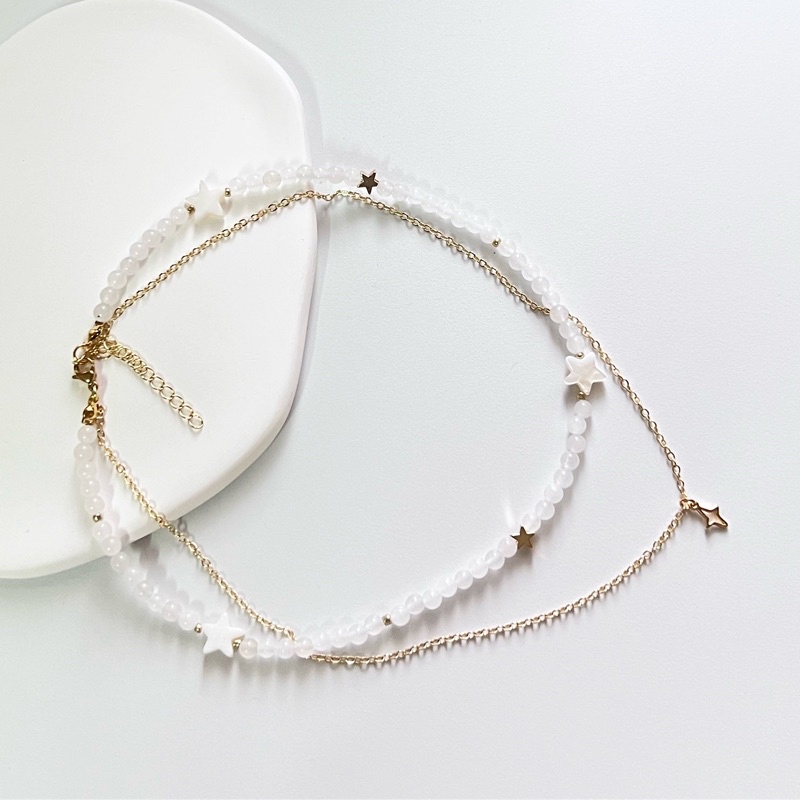 Set สร้อยคอหิน+โซ่14k