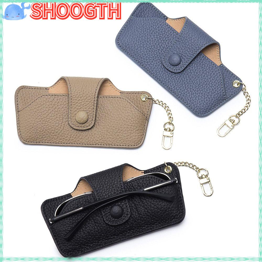 Shoogth ขายดี ขายดี เคสแว่นตา หนังแท้ แบบพกพา