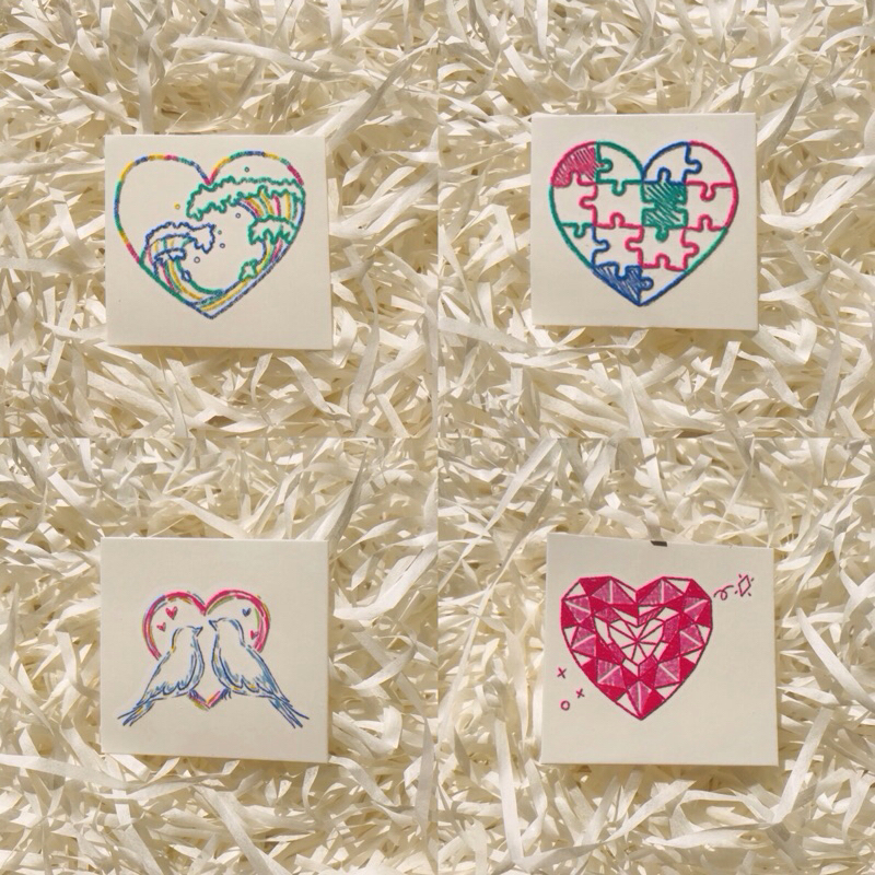 Tattoo set4ใบ พร้อมส่ง