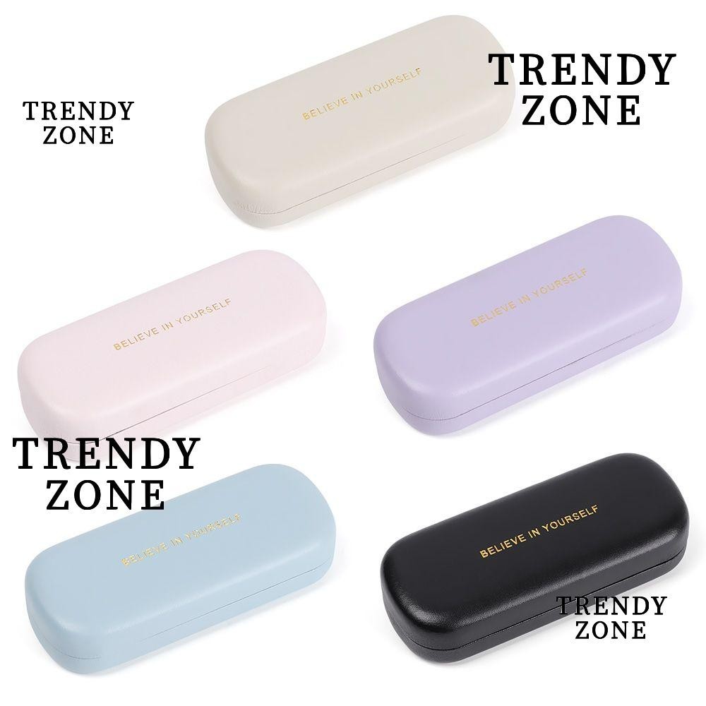 Trendyzone กล่องแว่นตา ผู้หญิง ผู้ชาย กันน้ํา แบบพกพา หนัง PU