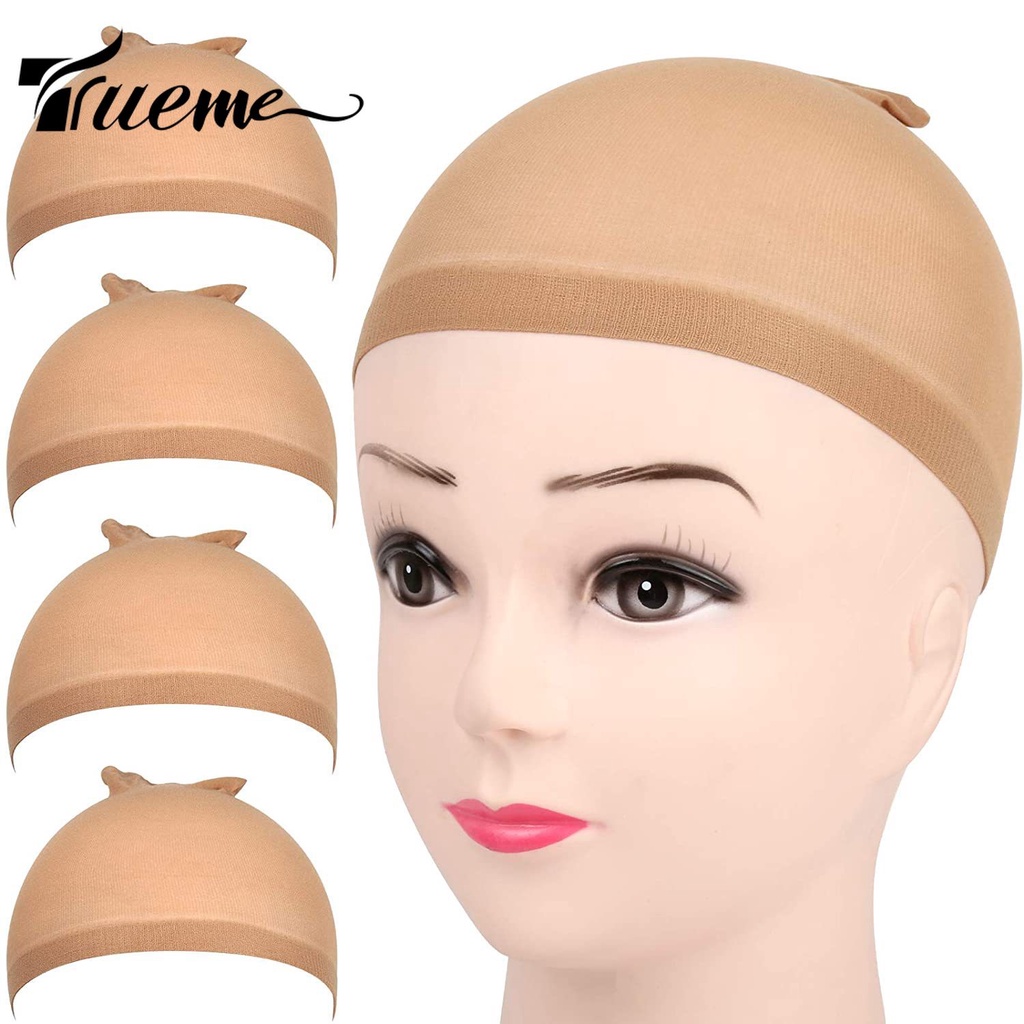 Trueme วิกผมยืดหยุ่น คุณภาพสูง สีเนื้อ