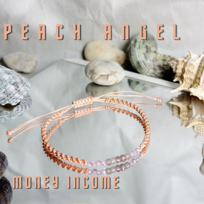 VITALIA -PEACH ANGEL- สร้อยข้อมือปลุกเสกเรื่องการเงิน