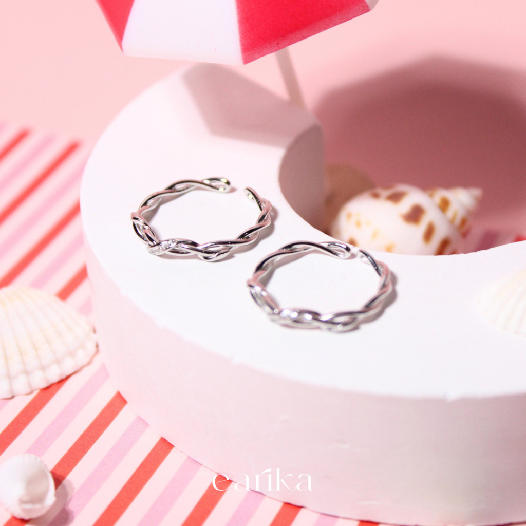 earika.earrings -  liana of the soul ring แหวนคู่เกลียว เงินแท้ เหมาะสำหรับคนแพ้ง่าย