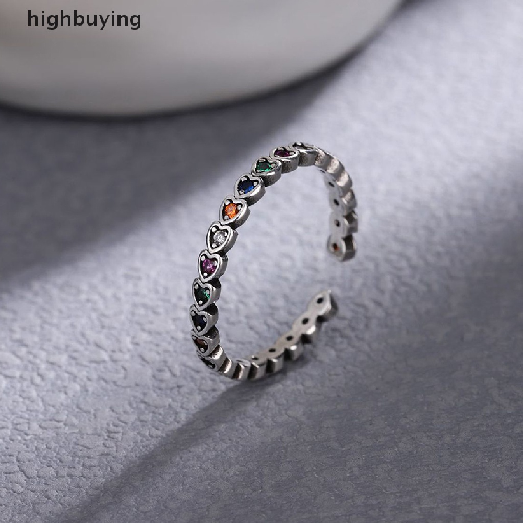 [highbuying] ใหม่ แหวนเงินแท้ 925 ประดับเพทาย เพชร รูปหัวใจ น้ําผึ้ง หรูหรา สําหรับผู้หญิง พร้อมส่ง