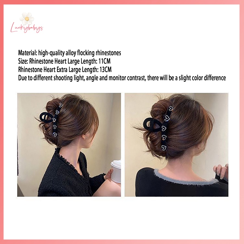 Luckybabys> ความรัก พลอยเทียม พรีเมี่ยม สีดํา คลิป Flocking ที่คาดผม กิ๊บติดผม ขนาดใหญ่ หางม้าสูง กระทะ กิ๊บหนีบผม เครื่องประดับผม หญิง ใหม่” /></a></p>
<p><a href=