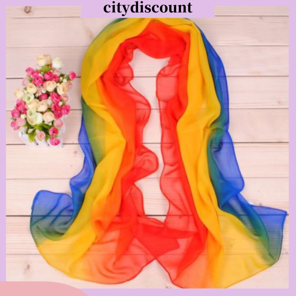 <citydiscount>  ผ้าพันคอ ผ้าคลุมไหล่ ผ้าชีฟอง แบบนิ่ม ไล่โทนสี เหมาะกับเดินชายหาด สําหรับผู้หญิง” /></a></p>
<p><a href=