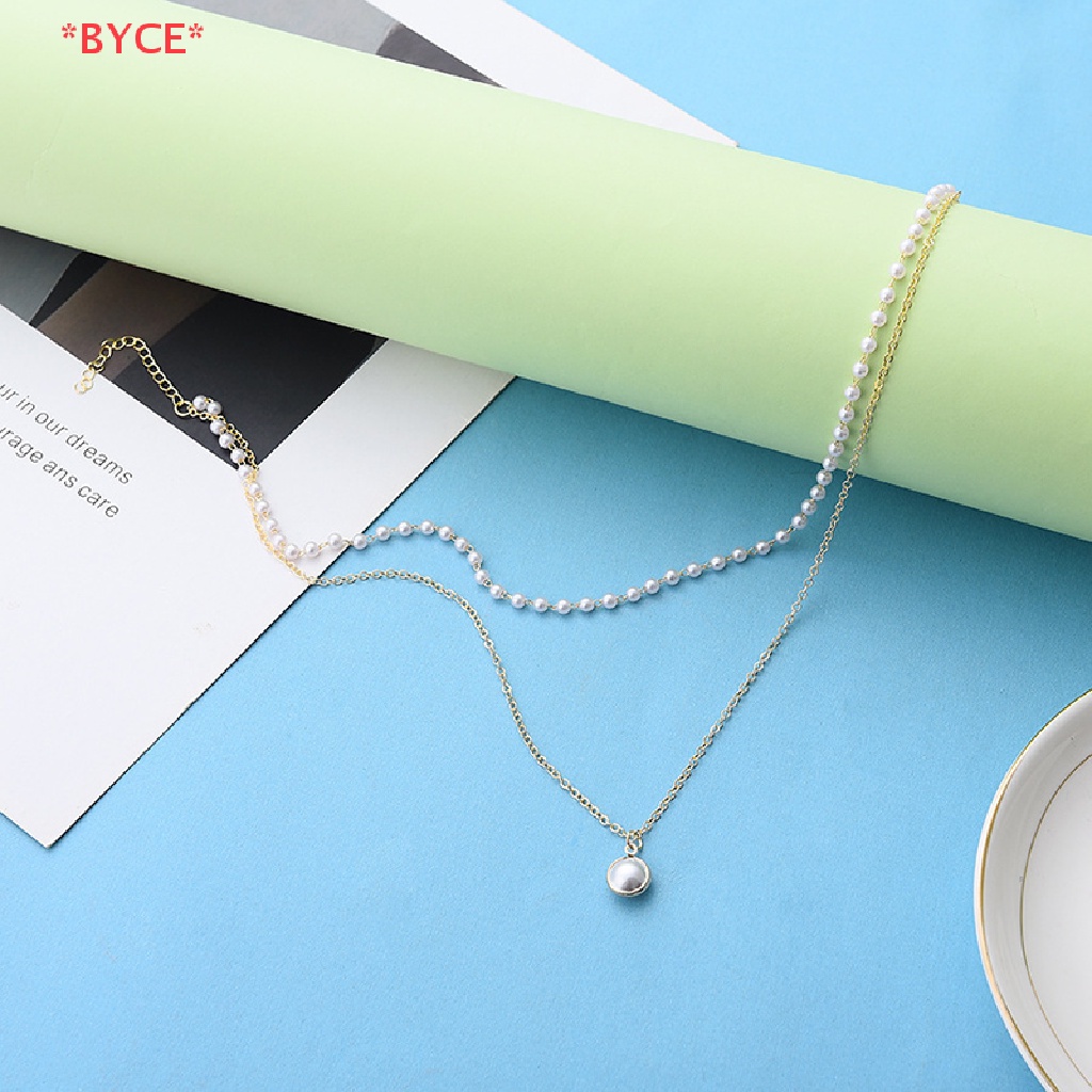 Byce> ใหม่ สร้อยคอโชคเกอร์ จี้ไข่มุก สองชั้น น่ารัก ของขวัญ สําหรับเด็กผู้หญิง” /></a></p>
<p><a href=