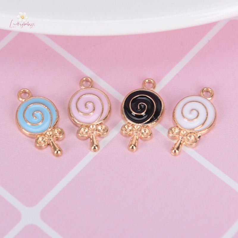 Luckybabys> 10 ชิ้น / ล็อต เคลือบโลหะผสม อมยิ้ม ลูกอม Ch โลหะ จี้ DIY เครื่องประดับ ค้นพบ ใหม่” /></a></p>
<p><a href=
