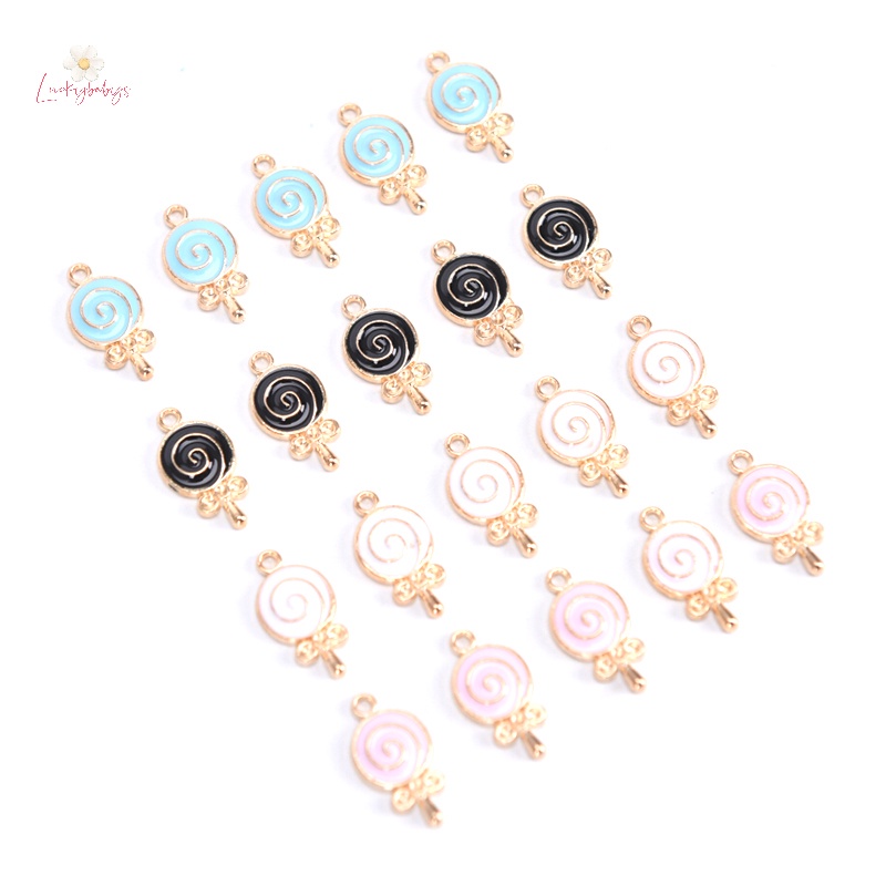 Luckybabys> 10 ชิ้น / ล็อต เคลือบโลหะผสม อมยิ้ม ลูกอม Ch โลหะ จี้ DIY เครื่องประดับ ค้นพบ ใหม่” /></a></p>
<p><a href=