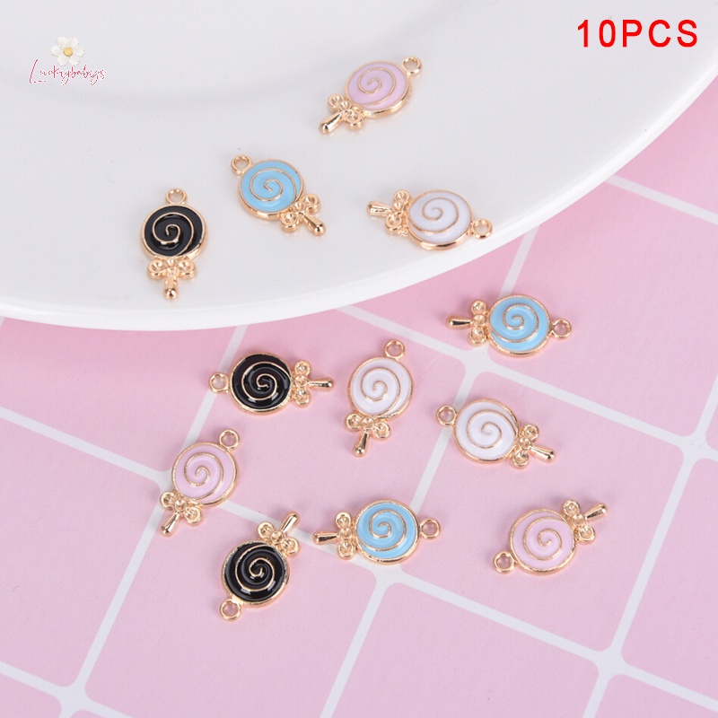 Luckybabys> 10 ชิ้น / ล็อต เคลือบโลหะผสม อมยิ้ม ลูกอม Ch โลหะ จี้ DIY เครื่องประดับ ค้นพบ ใหม่” /></a></p>
<p><a href=