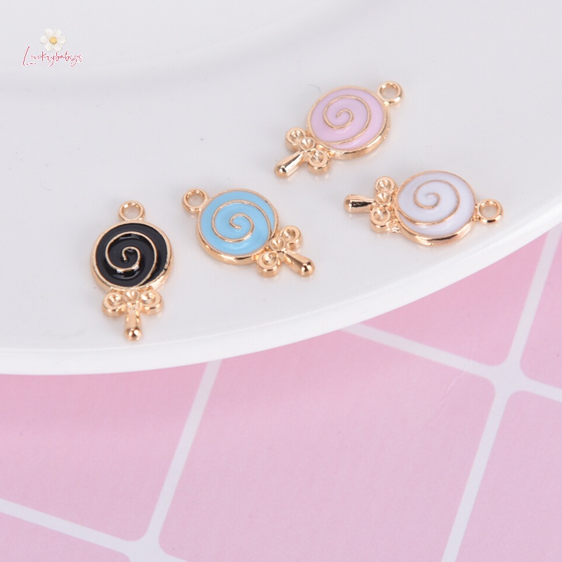 Luckybabys> 10 ชิ้น / ล็อต เคลือบโลหะผสม อมยิ้ม ลูกอม Ch โลหะ จี้ DIY เครื่องประดับ ค้นพบ ใหม่” /></a></p>
<p><a href=