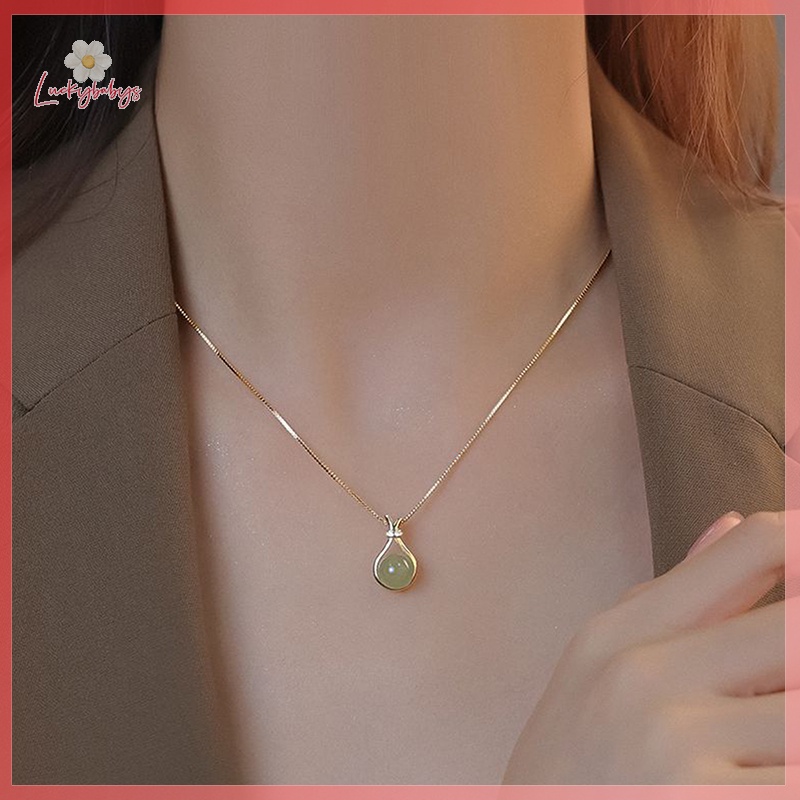 Luckybabys> เครื่องประดับ สร้อยคอโลหะ ชุบทอง 18K ไม่หมองคล้ํา แฟชั่นสําหรับผู้หญิง” /></a></p>
<p><a href=