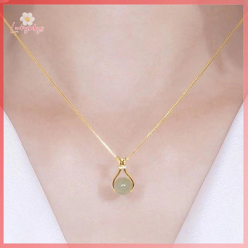 Luckybabys> เครื่องประดับ สร้อยคอโลหะ ชุบทอง 18K ไม่หมองคล้ํา แฟชั่นสําหรับผู้หญิง” /></a></p>
<p><a href=