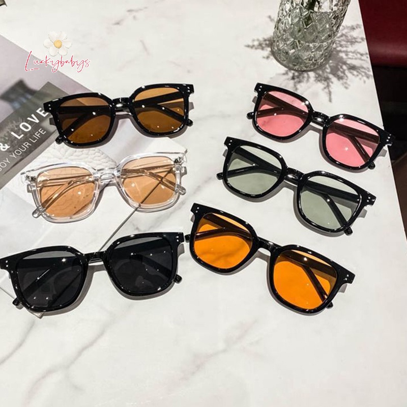 Luckybabys> ใหม่ แว่นตากันแดด ย้อนยุค สําหรับผู้ชาย ผู้หญิง คลาสสิก สี่เหลี่ยม กรอบสีดํา แว่นตากันแดด ป้องกันรังสียูวี ใหม่” /></a></p>
<p><a href=