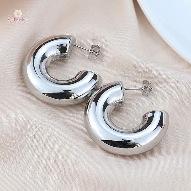 Luckybabys> ใหม่ ย้อนยุค โลหะ ก้อนตัว C รูปร่างห่วง ต่างหูมันวาว สีทอง ทรงกลม หนา ห่วงต่างหู เครื่องประดับหู ของขวัญใหม่” /></a></p>
<p><a href=