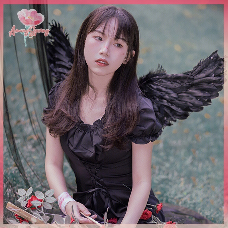 Amongspring> ปีกนางฟ้า ปีกขนนก สีขาว สีดํา ของขวัญวันเกิด สําหรับผู้ใหญ่ และเด็ก 1 ชิ้น” /></a></p>
<p><a href=