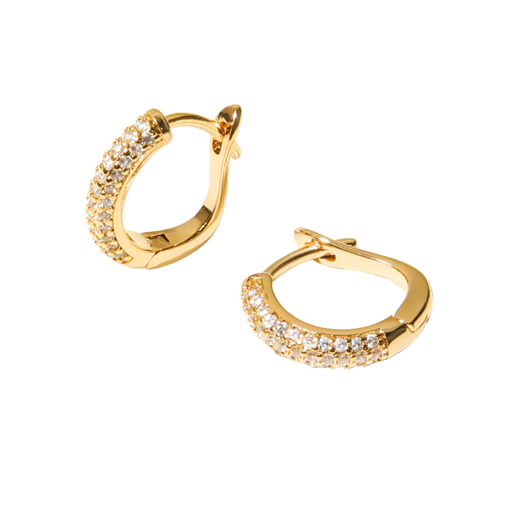 jewelry ต่างหูทอง 18K ต่างหูแฟชั่นลูกปัดเงา 251e