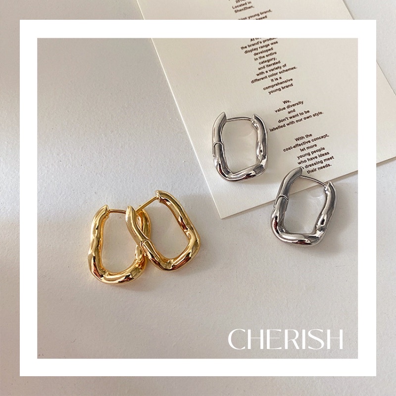 [silver 925S][CHERISHxMIHREH] ต่างหูทำจากเงิน s925 [CR11]