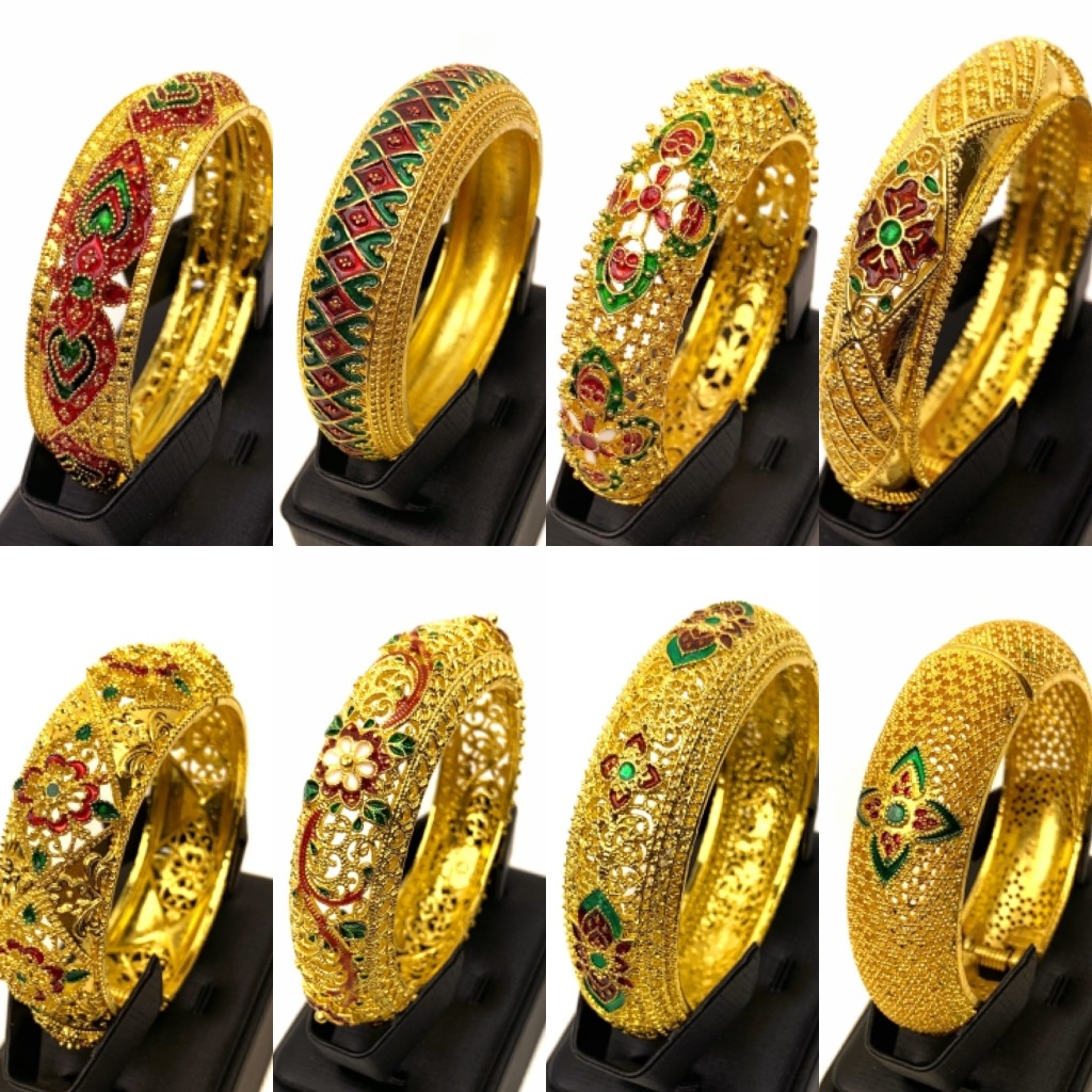 กำไลข้อมือสีทอง ลายไทย สินค้าพร้อมจัดส่งจากประเทศไทย จัดส่งภายใน 2-4 วัน
