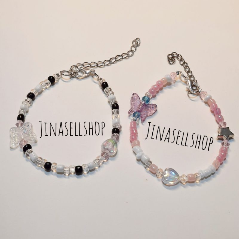 กำไลลูกปัดน่ารัก | กำไลข้อมือ | พร้อมส่ง | มีหลายแบบ  | jinasellshop