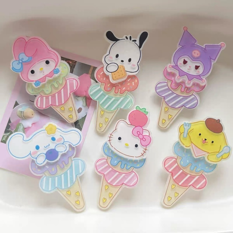 กิ๊บติดผม sanrio คู่ละ 20 บาท (1คู่ = 2 ชิ้น)
