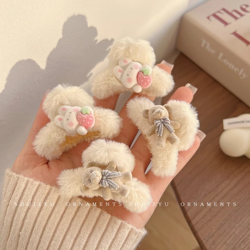 กิ๊บติดผม รูปกระต่ายน่ารัก ขนาดเล็ก เหมาะกับฤดูใบไม้ร่วง และฤดูหนาว สําหรับเด็กผู้หญิง