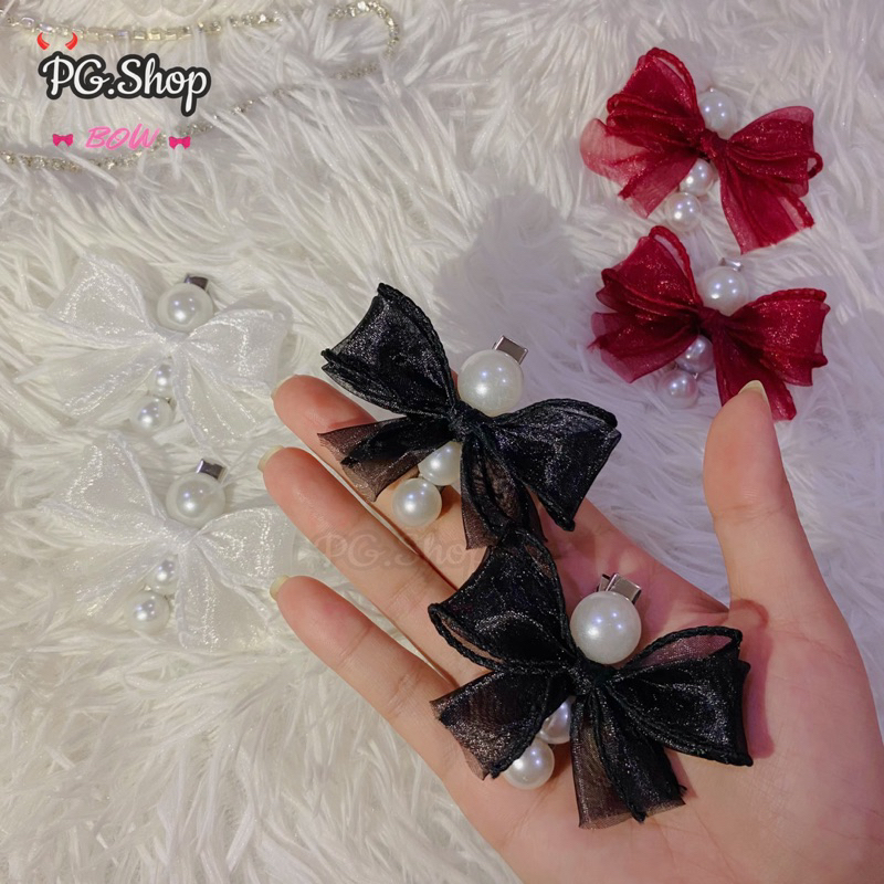 กิ๊บติดผม แต่งมุกน่ารักปุกปิ๊ก มี3 สี พร้อมส่ง