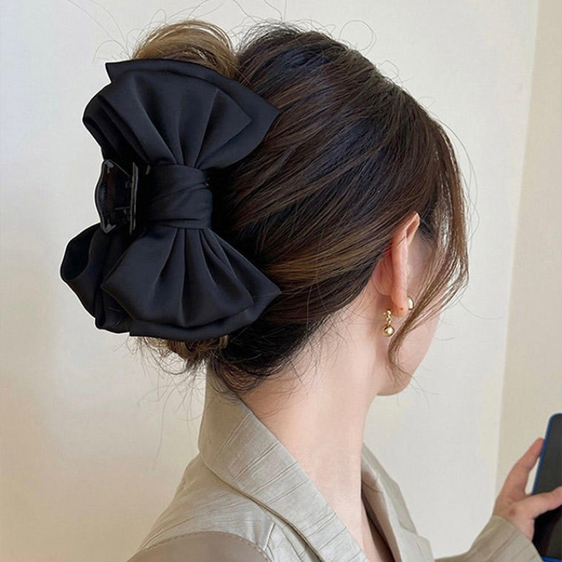 กิ๊บติดผมโบว์ใหญ่ Pincer Claw Clip  11 cm. สวยเรียบน่ารัก/ กิ๊บหนีบผม กิ๊บผมเกาหลี