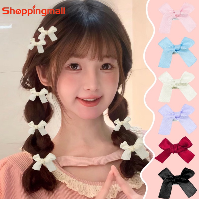 กิ๊บติดผมโลหะ รูปโบว์ริบบิ้น Duckbill Y2K ขนาดเล็ก น่ารัก สีสันสดใส เครื่องประดับ สําหรับผู้หญิง