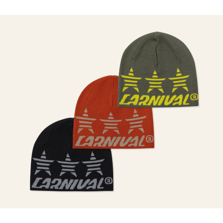 [ ของแท้ ] หมวกไหมพรม CARNIVAL® Fall/Winter 2023 RACING CLUB BEANIE (Drop 2) ของใหม่ พร้อมส่ง