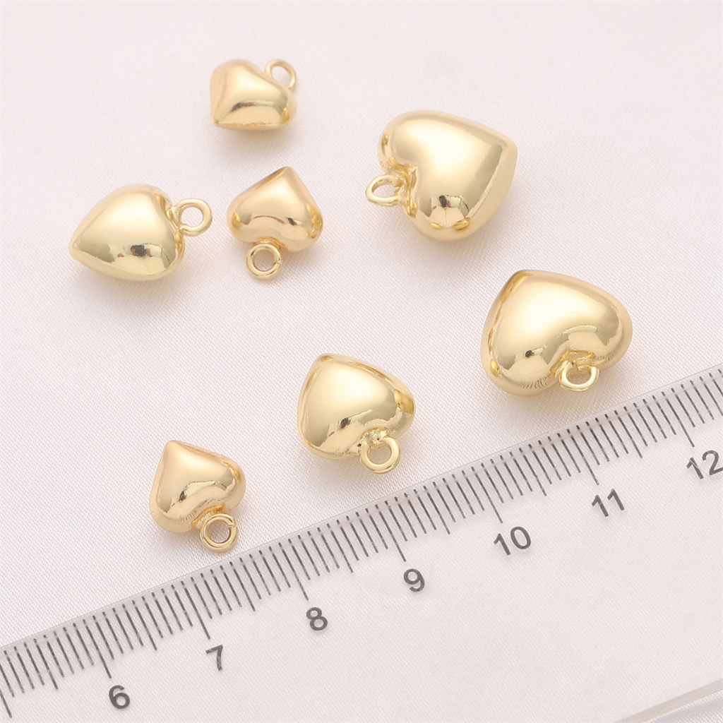 จี้ชุบทอง 14K ทรงโค้ง สําหรับทําเครื่องประดับ DIY 1 ชิ้น ต่อถุง