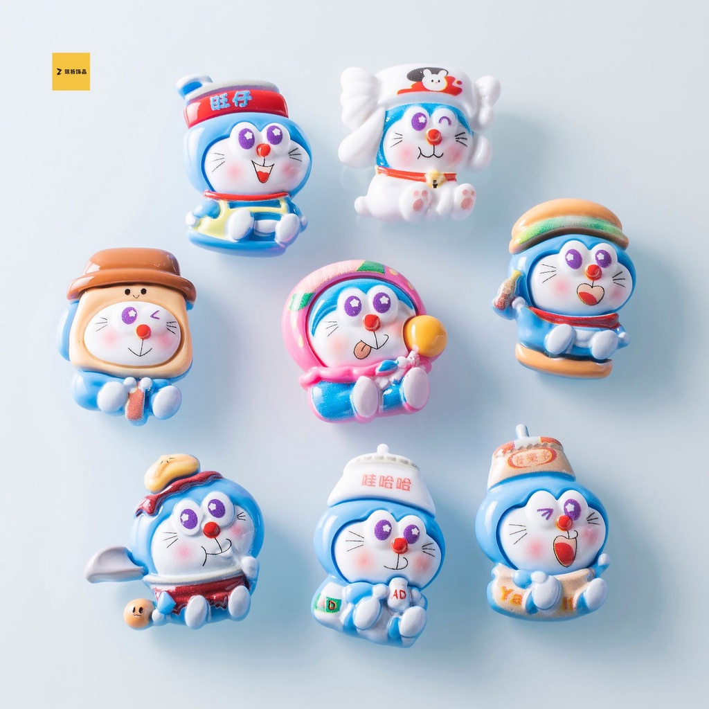 จี้เรซิ่น รูปการ์ตูนโดราเอมอน DIY 10 ชิ้น