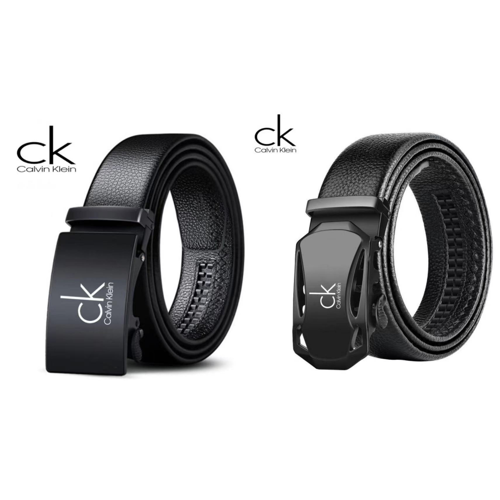 ซื้อ 1 แถม 1 SALE Calvin Klein Belt-Leather CK เข็มขัดหนังแท้