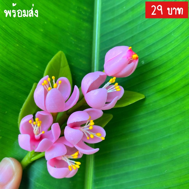 ดอกไม้ติดผม ดอกไม้ปักผม ดอกไม้ติดผมเจ้าสาว นางรำ ดอกไม้ดินญี่ปุ่น ดอกไม้ประดิษฐ์