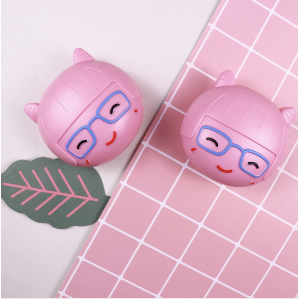 ตลับคอนแทค รีเทนเนอร์ น้องแว่นหัวชมพู