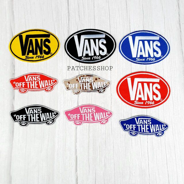 ตัวรีดติดเสื้อ อาร์มติดเสื้อ ลายVANS   มีเก็บปลายทาง